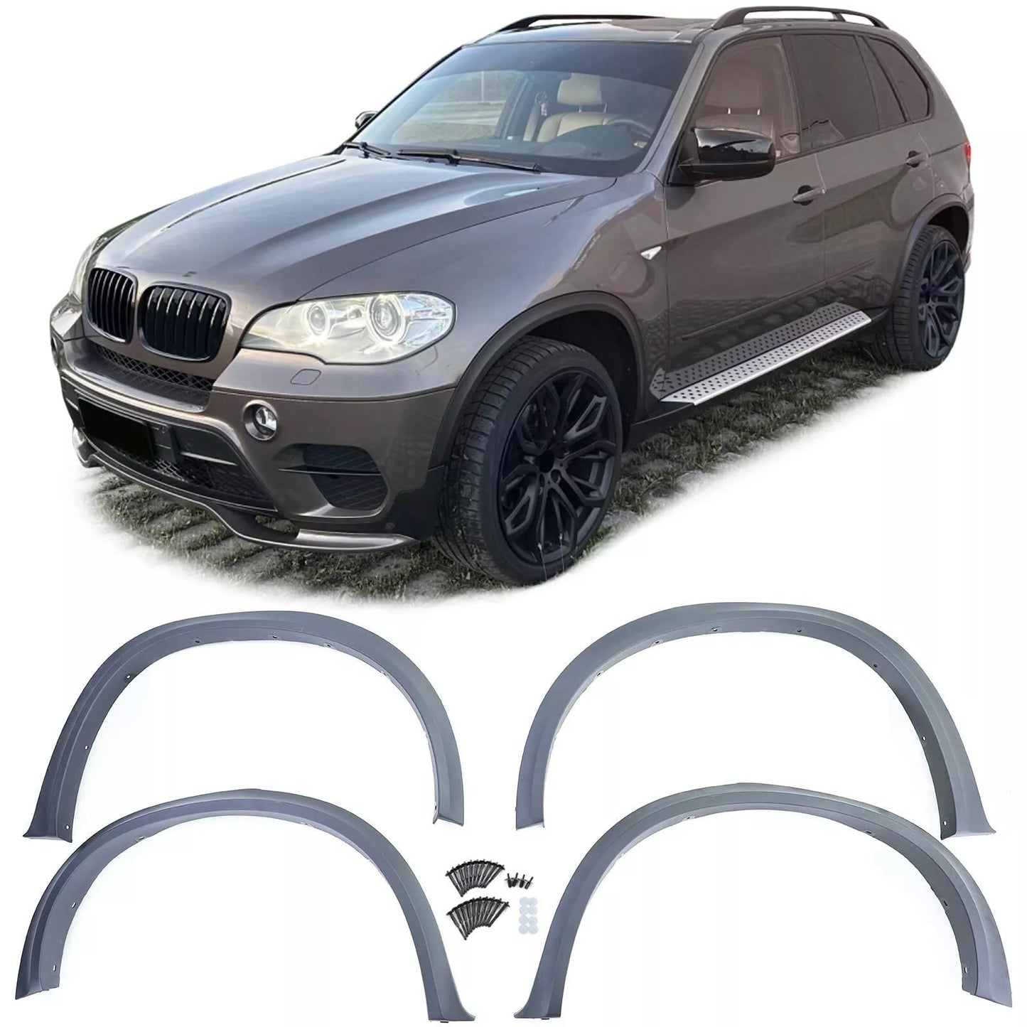 🔥Set di finiture per passaruota parafanghi 4 pezzi per BMW X5 E70 07-13🔥
