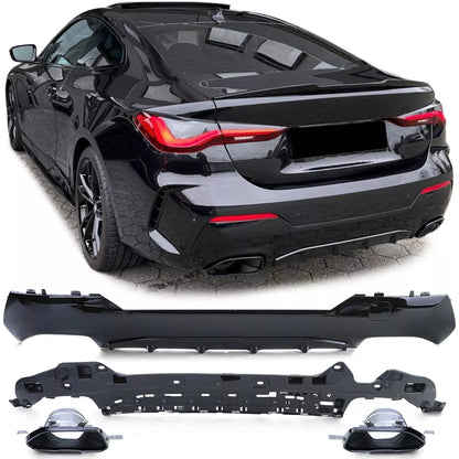 🔥BMW G22 G23 Serie 4 Serie 4 420 430 Diffusori posteriori sportivi+terminali🔥