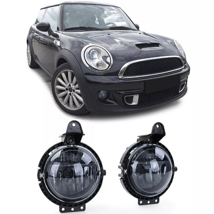 🔥Fari fendinebbia in vetro trasparente fumé nero per MiniR55 R56 R57 R58 R59🔥