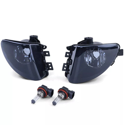 🔥Set fendinebbia in vetro trasparente fumé nero per BMW F10 F11 10-13 Serie 5🔥