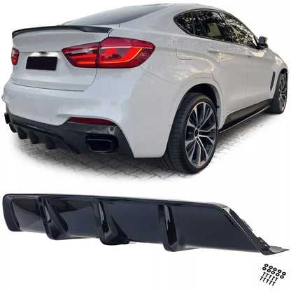 🔥Diffusore posteriore performance nero lucido adatto per BMW X6 F16 14-19🔥