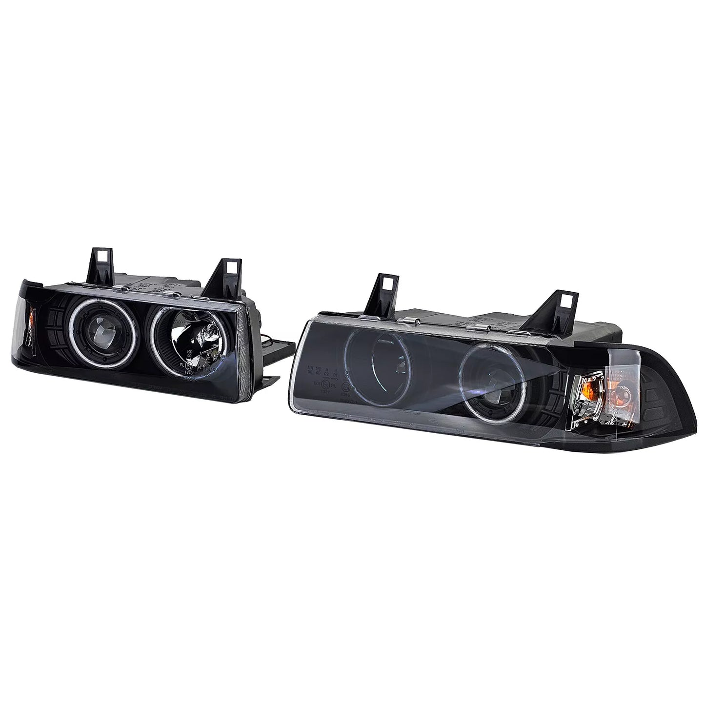 🔥Black CCFL Angel Eyes Headlights for BMW 3 SERIES E36 Coupe Convertible🔥