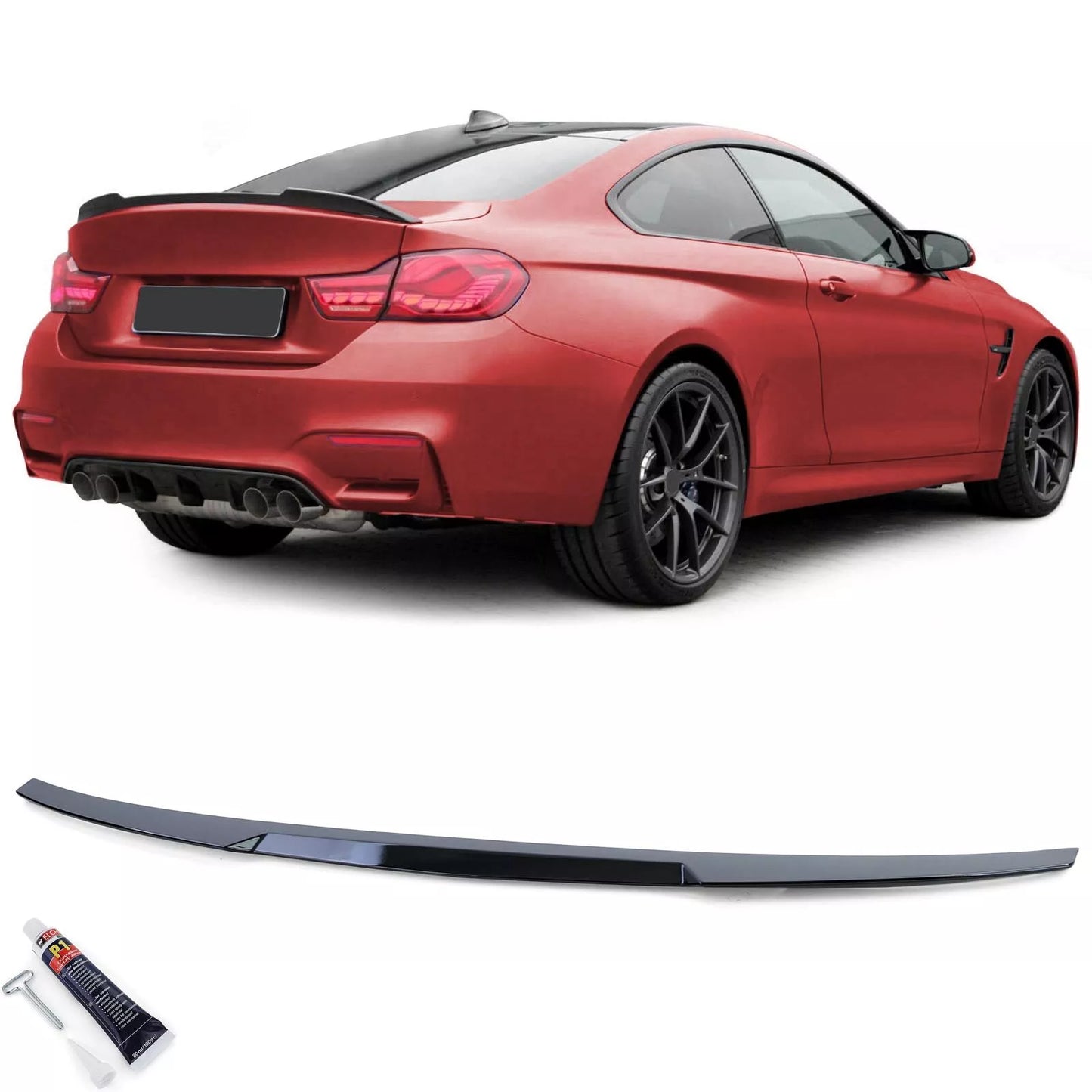 🔥Sport spoiler posteriore nero lucido adatto per BMW Serie 4 F32 Coupé 13-21🔥