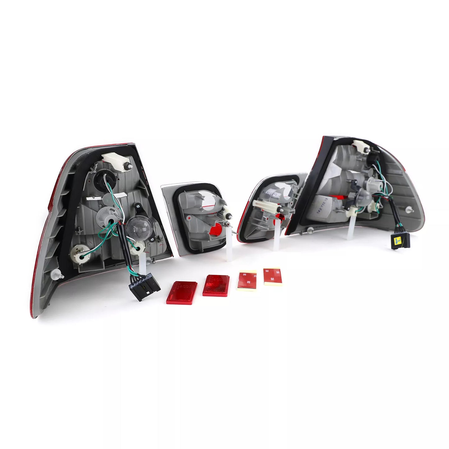 🔥Fanali posteriori rossi trasparenti con look restyling per BMW SERIE 3 E46 berlina 98-01🔥