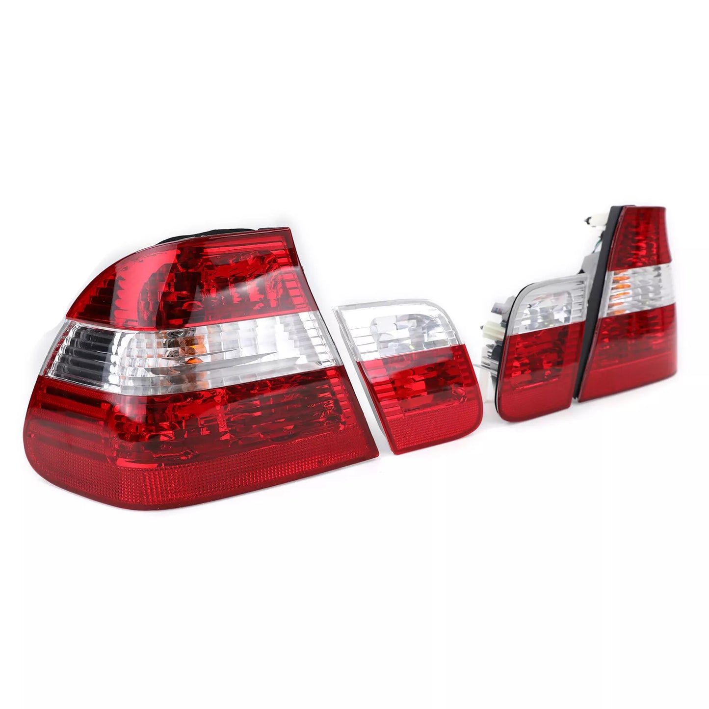 🔥Fanali posteriori rossi trasparenti con look restyling per BMW SERIE 3 E46 berlina 98-01🔥