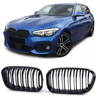 🔥Griglia griglia radiatore sportiva a doppia barra per BMW Serie 1 F20 F21🔥