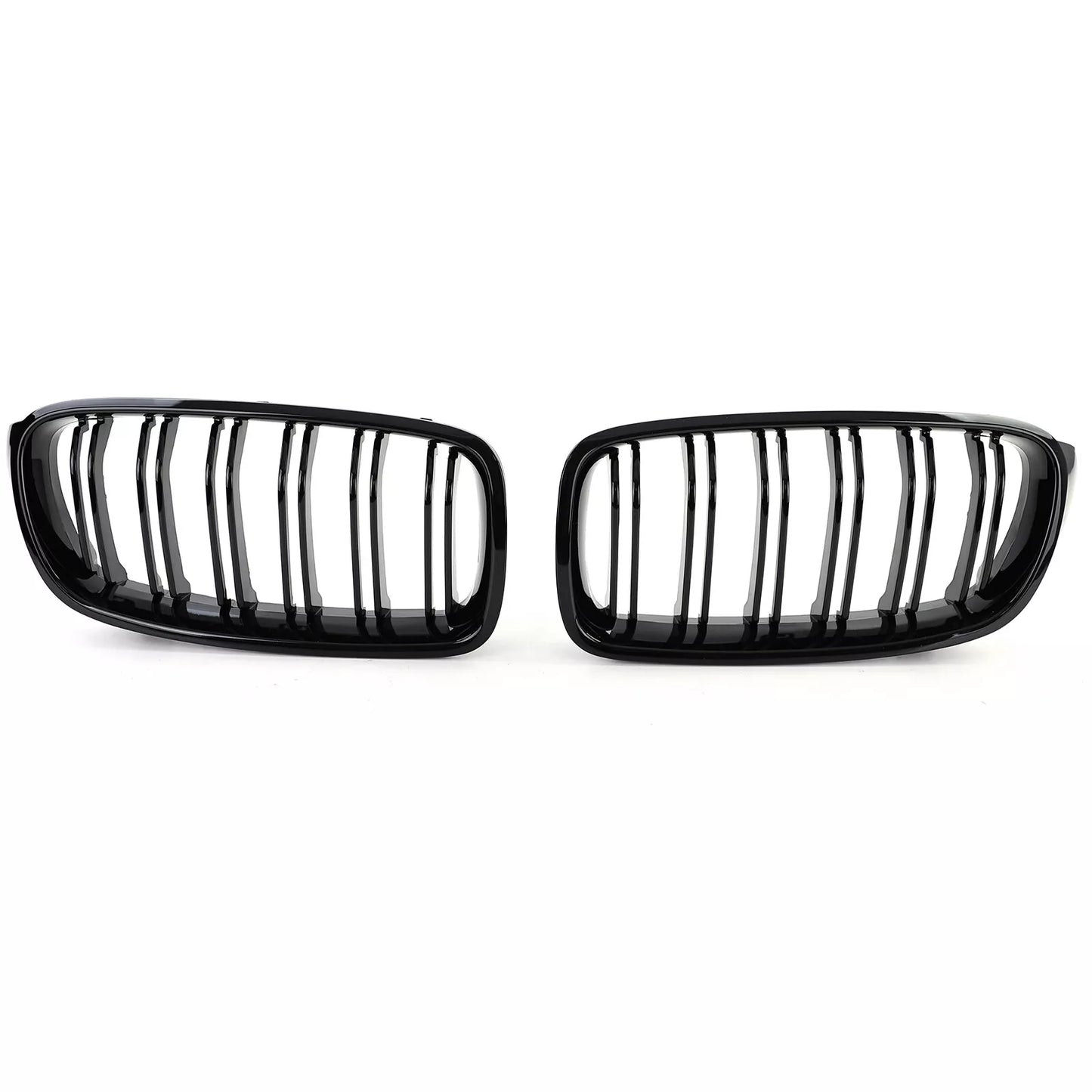 🔥Griglia radiatore sportiva doppia barra nera lucida per BMW F30 F31 11-19🔥