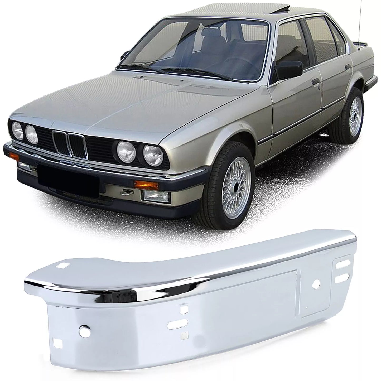 🔥Angolo cromato sinistro del paraurti anteriore per BMW Serie 3 E30 82-87🔥