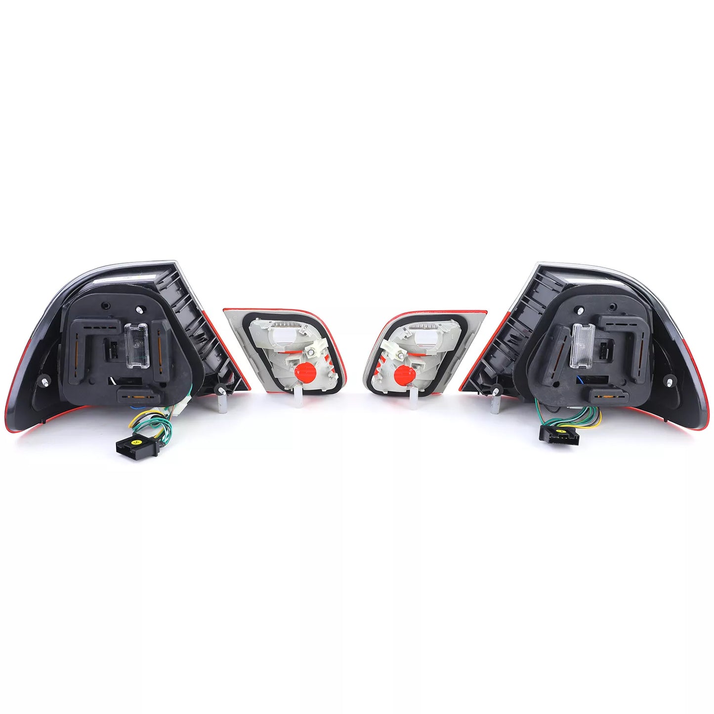 🔥 Fanali posteriori a LED rosso nero look restyling per BMW Serie 3 E46 Coupé🔥
