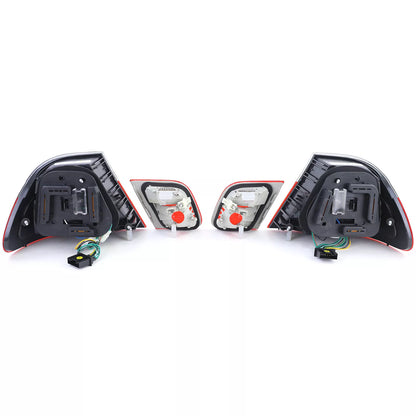 🔥 Fanali posteriori a LED rosso nero look restyling per BMW Serie 3 E46 Coupé🔥