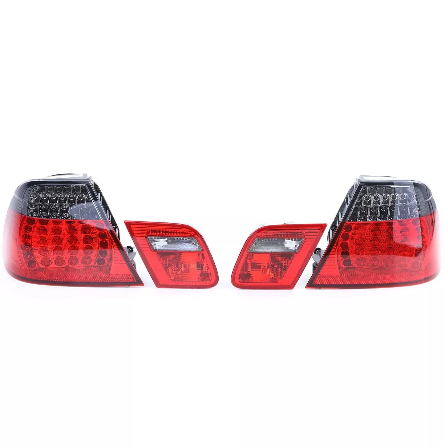 🔥 Fanali posteriori a LED rosso nero look restyling per BMW Serie 3 E46 Coupé🔥