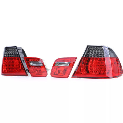 🔥 Fanali posteriori a LED rosso nero look restyling per BMW Serie 3 E46 Coupé🔥