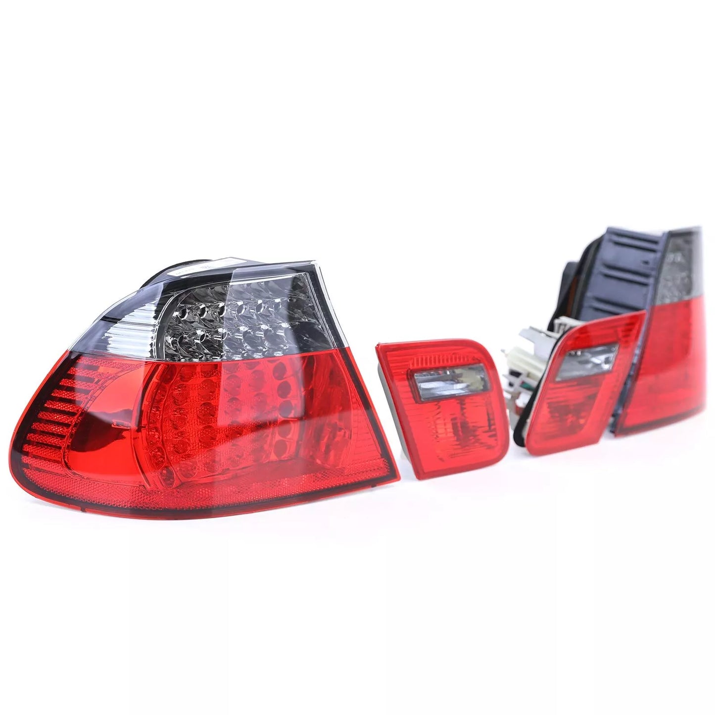 🔥 Fanali posteriori a LED rosso nero look restyling per BMW Serie 3 E46 Coupé🔥