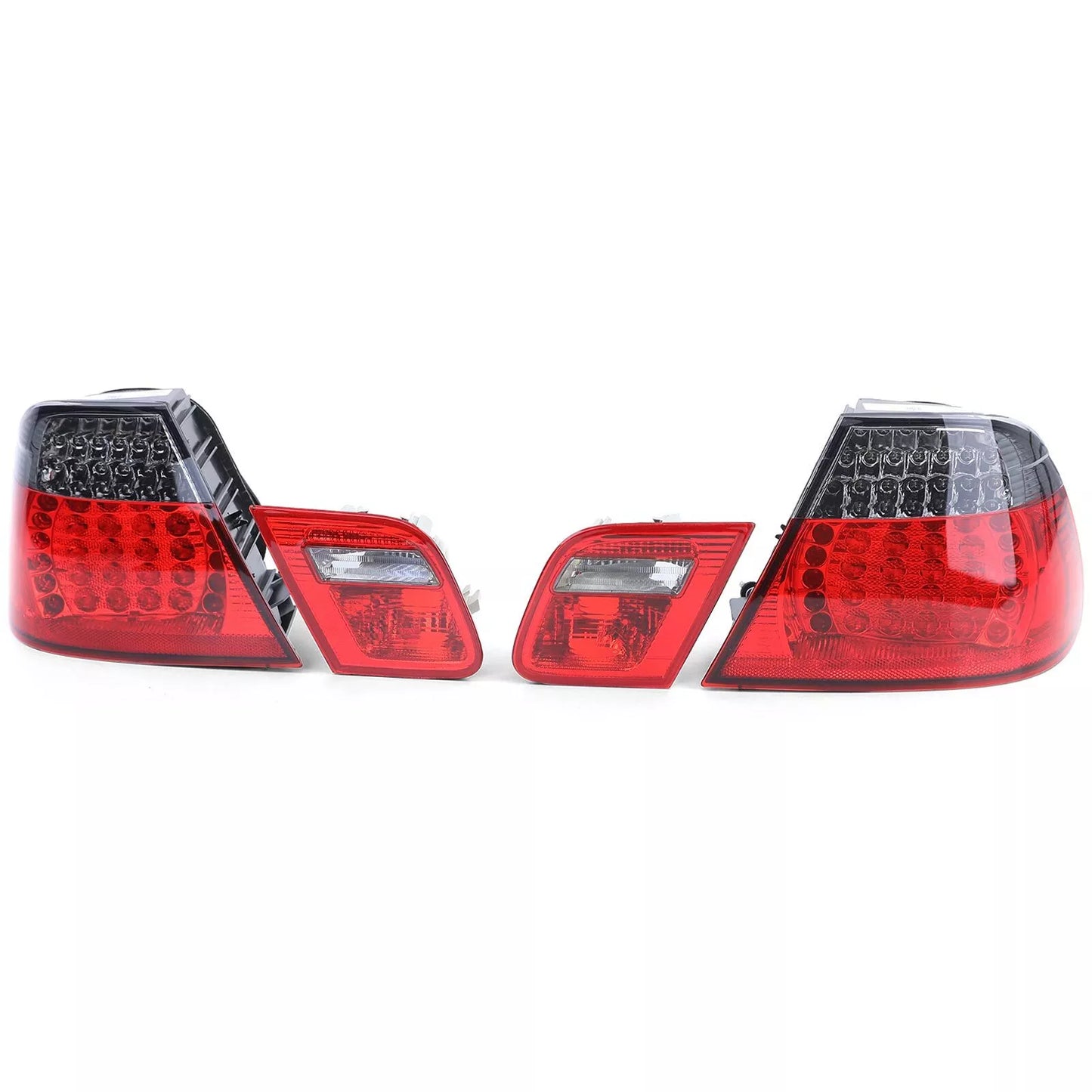 🔥 Fanali posteriori a LED rosso nero look restyling per BMW Serie 3 E46 Coupé🔥