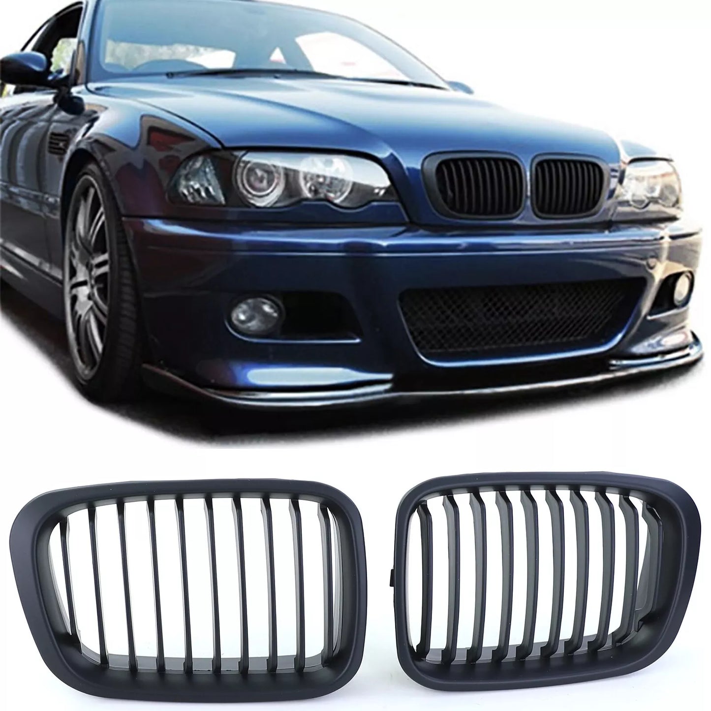 🔥Griglia del radiatore sportiva performance opaca per BMWSerie3 E46 Limousine🔥