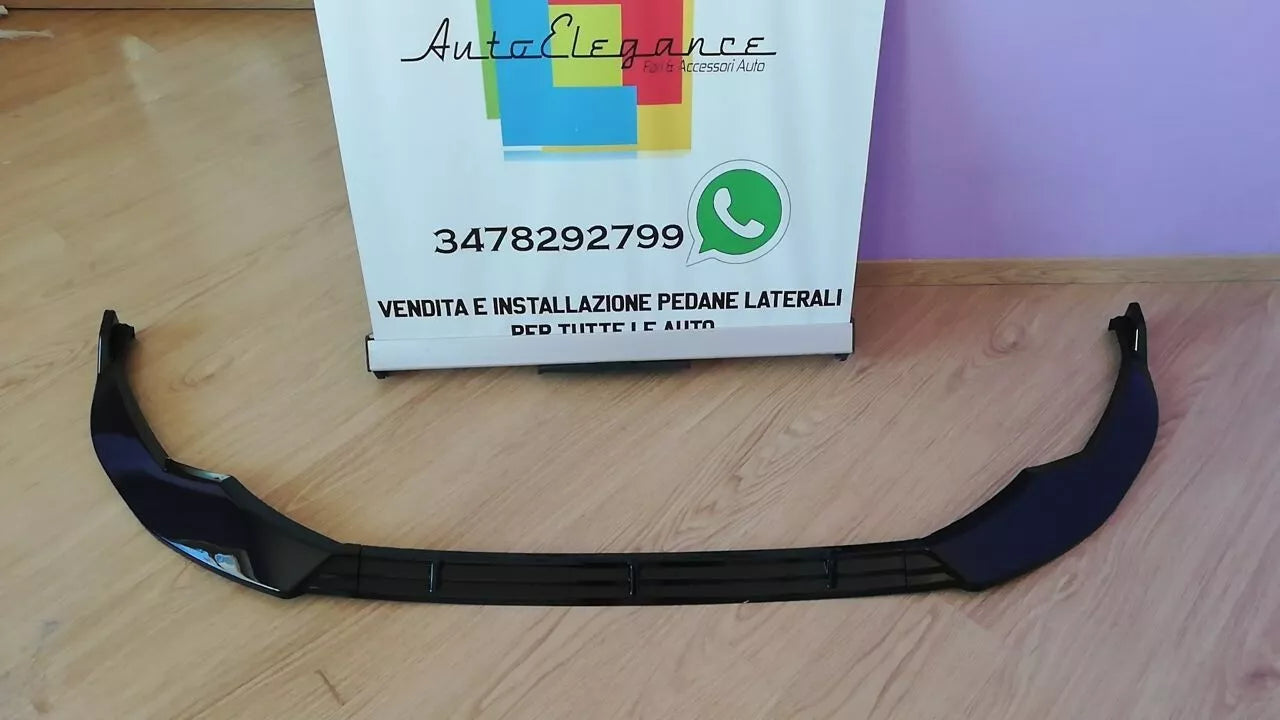 ❄️0629 SPLITTER ADATTO PER AUDI A3 8Y 2020-2024 SLINE NERO LUCIDO❄️