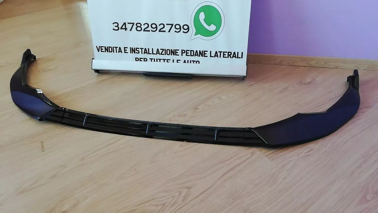 ❄️0629 SPLITTER ADATTO PER AUDI A3 8Y 2020-2024 SLINE NERO LUCIDO❄️