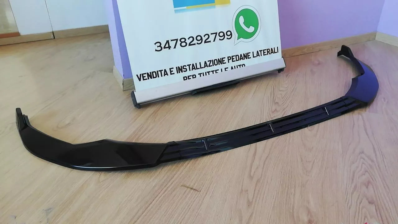 ❄️0629 SPLITTER ADATTO PER AUDI A3 8Y 2020-2024 SLINE NERO LUCIDO❄️