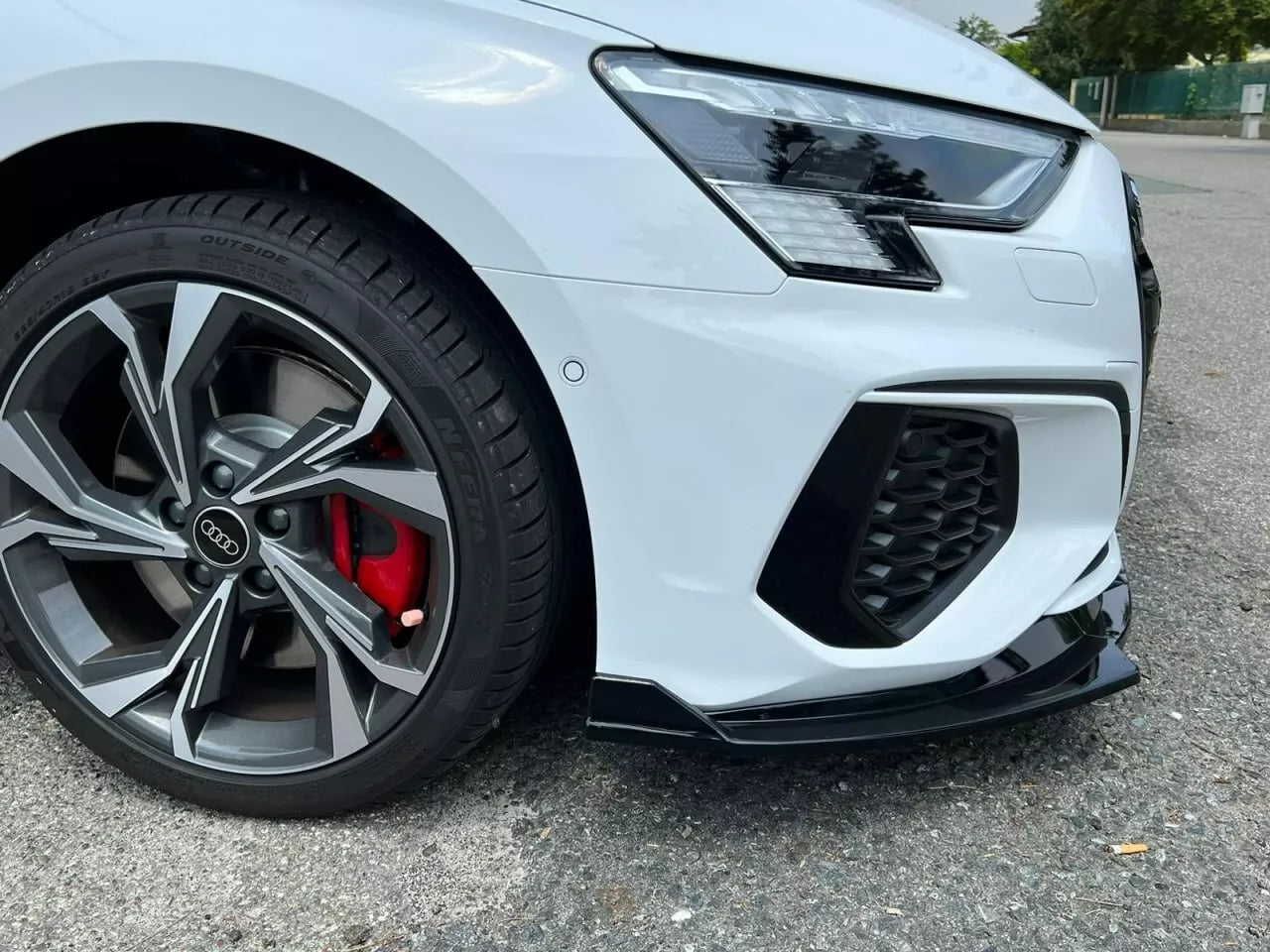 ❄️0629 SPLITTER ADATTO PER AUDI A3 8Y 2020-2024 SLINE NERO LUCIDO❄️