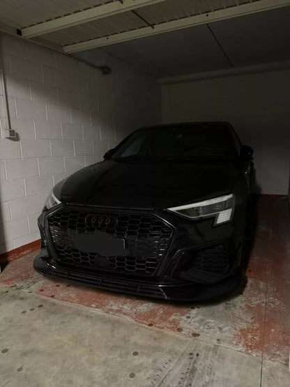❄️0629 SPLITTER ADATTO PER AUDI A3 8Y 2020-2024 SLINE NERO LUCIDO❄️