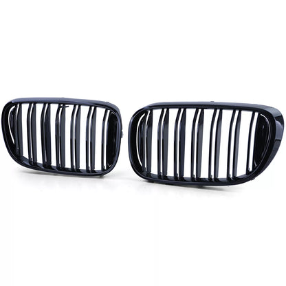 🔥Griglia del radiatore sportiva a doppia barra lucida per BMW G11Serie7 15-19🔥