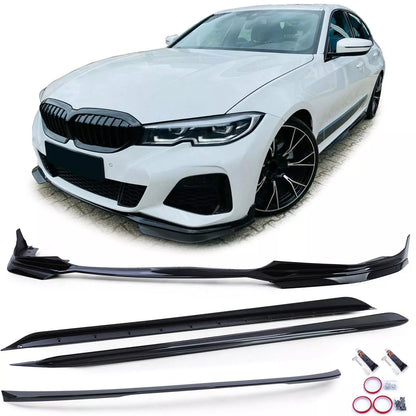 🔥 Gloss Black Front and Rear Spoiler Body Kit for BMW G20 3 Series Sedan🔥