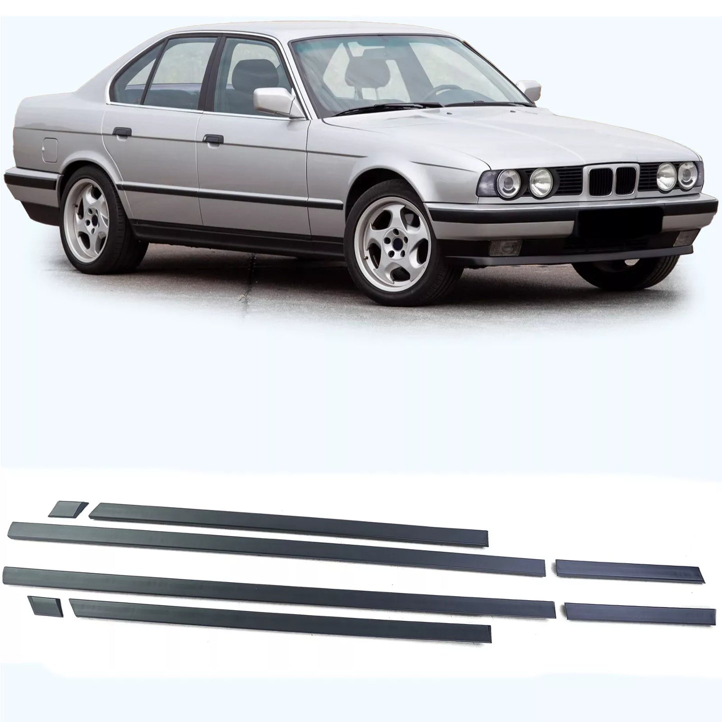 🔥Set di modanature per paraurti, set di 8 pezzi per BMW Serie 5 E34 88-96🔥