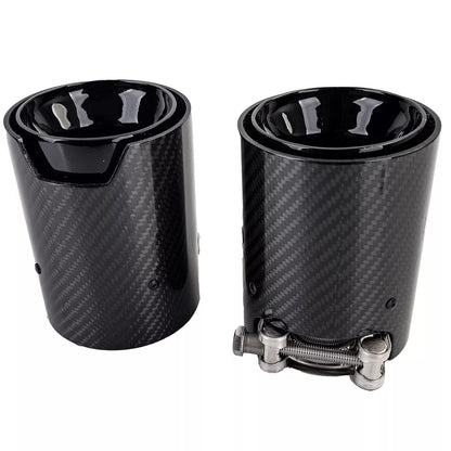 🔥2x terminali di scarico in carbonio per serie 2 BMW F22 F23 M235i M240i🔥