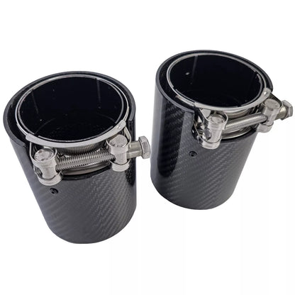 🔥2x terminali di scarico in carbonio per serie 2 BMW F22 F23 M235i M240i🔥