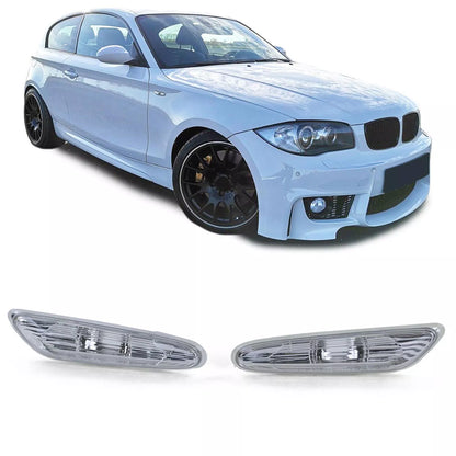 🔥Frecce laterali bianche coppia adatte per BMW X1 E84 dal 09 1 serie E81 E87 04-12🔥