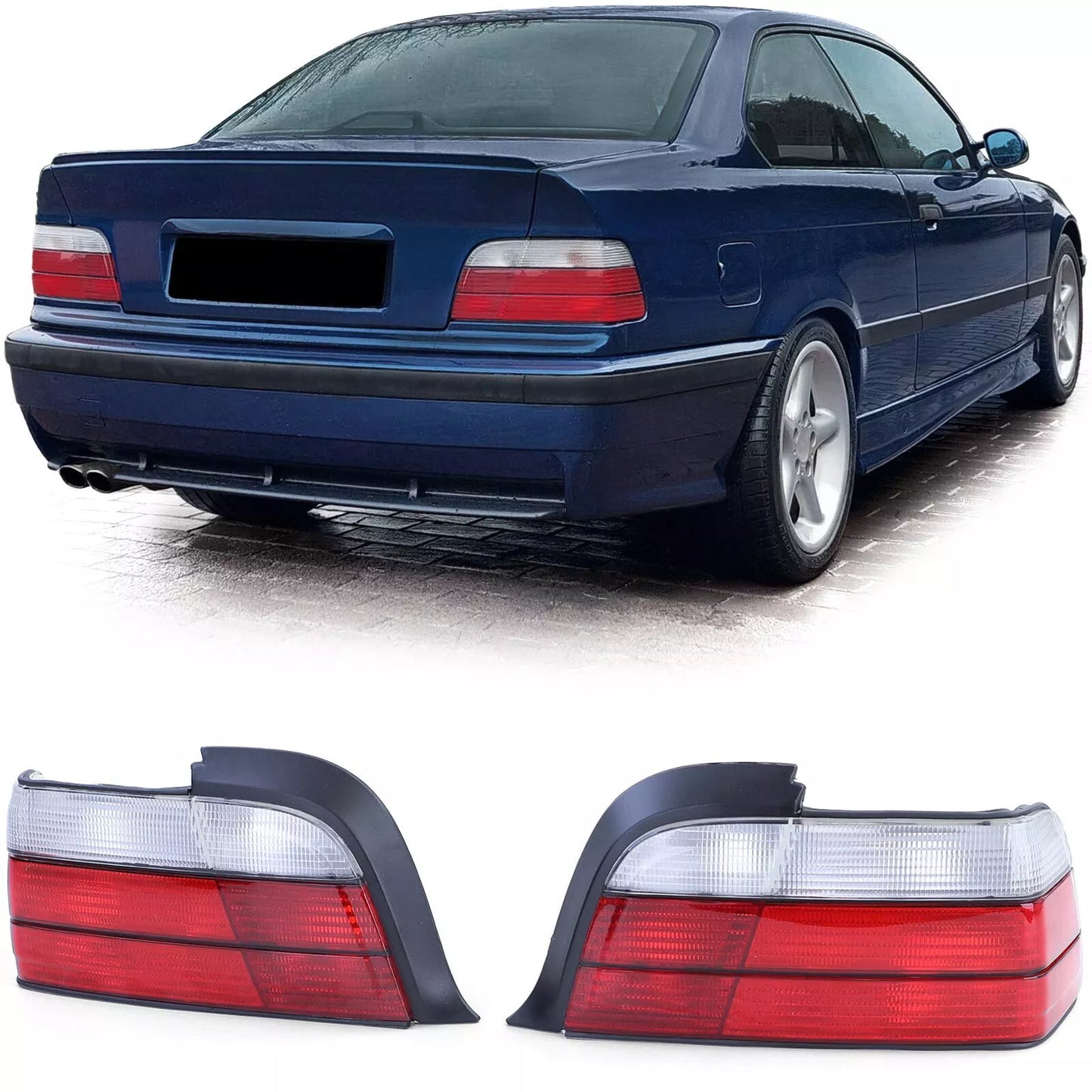 🔥Fanali posteriori rossi bianchi per BMW Serie 3 E36 Coupé Convertibile anche M3 90-99🔥