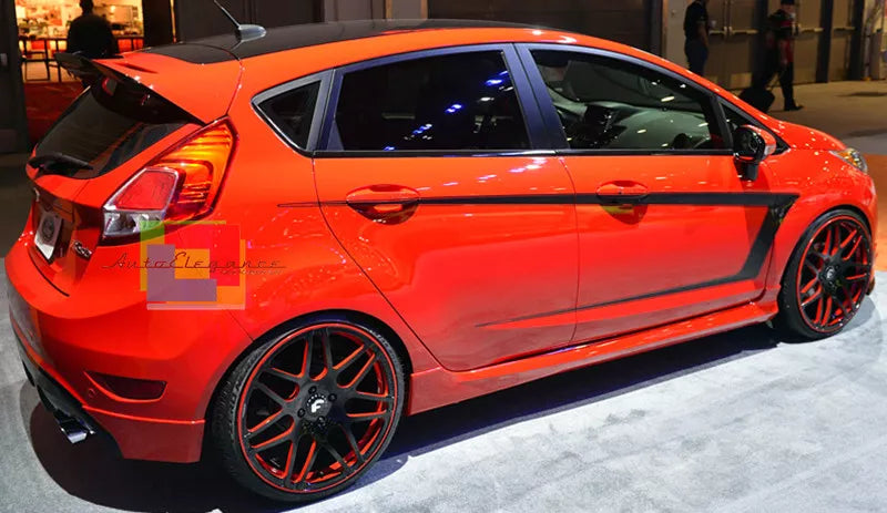 🔥0864 MINIGONNE LATERALI FORD FIESTA VI 5 PORTE SOTTO PORTA LOOK ST / ZETEC 🔥