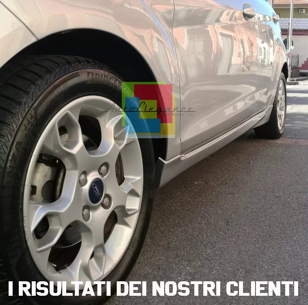 🔥0864 MINIGONNE LATERALI FORD FIESTA VI 5 PORTE SOTTO PORTA LOOK ST / ZETEC 🔥