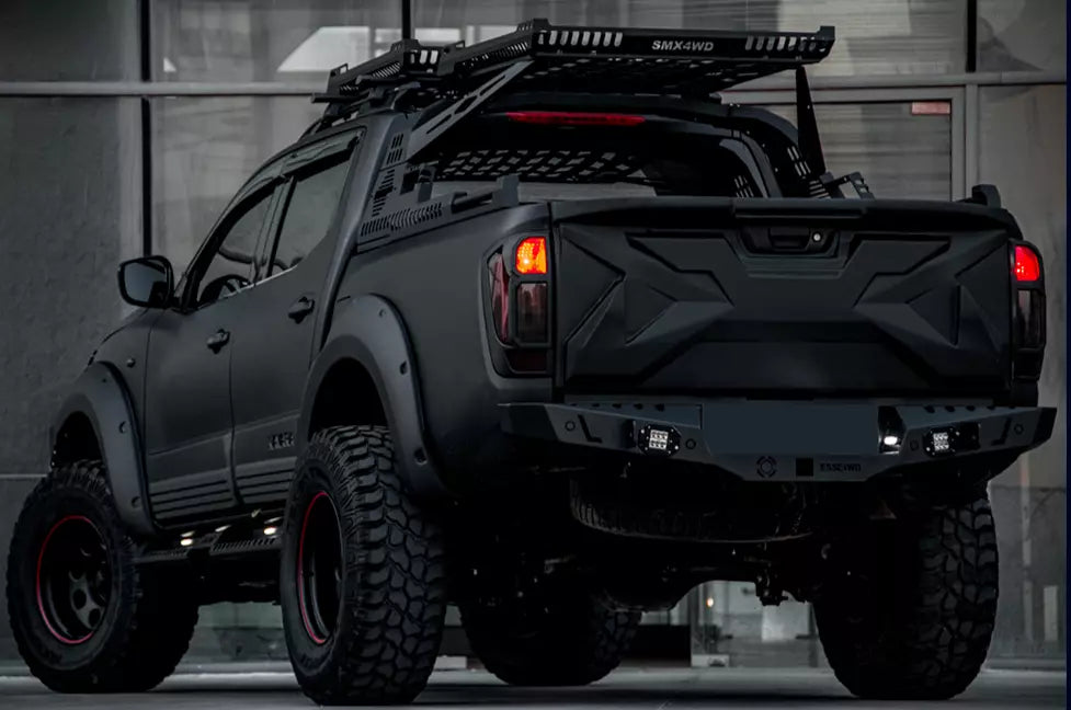 ⭐Protezione portellone per Nissan Navara D23 14+NP300 nero opaco tailgate cover⭐