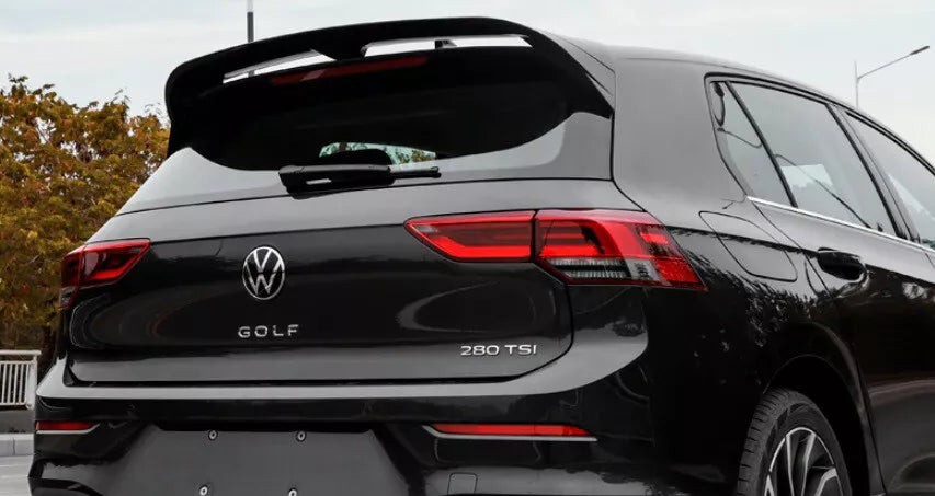 ⭐0673 VW GOLF 8 VIII 19+ SPOILER TETTO POSTERIORE LOOK RLINE NERO LUCIDO ABS ⭐