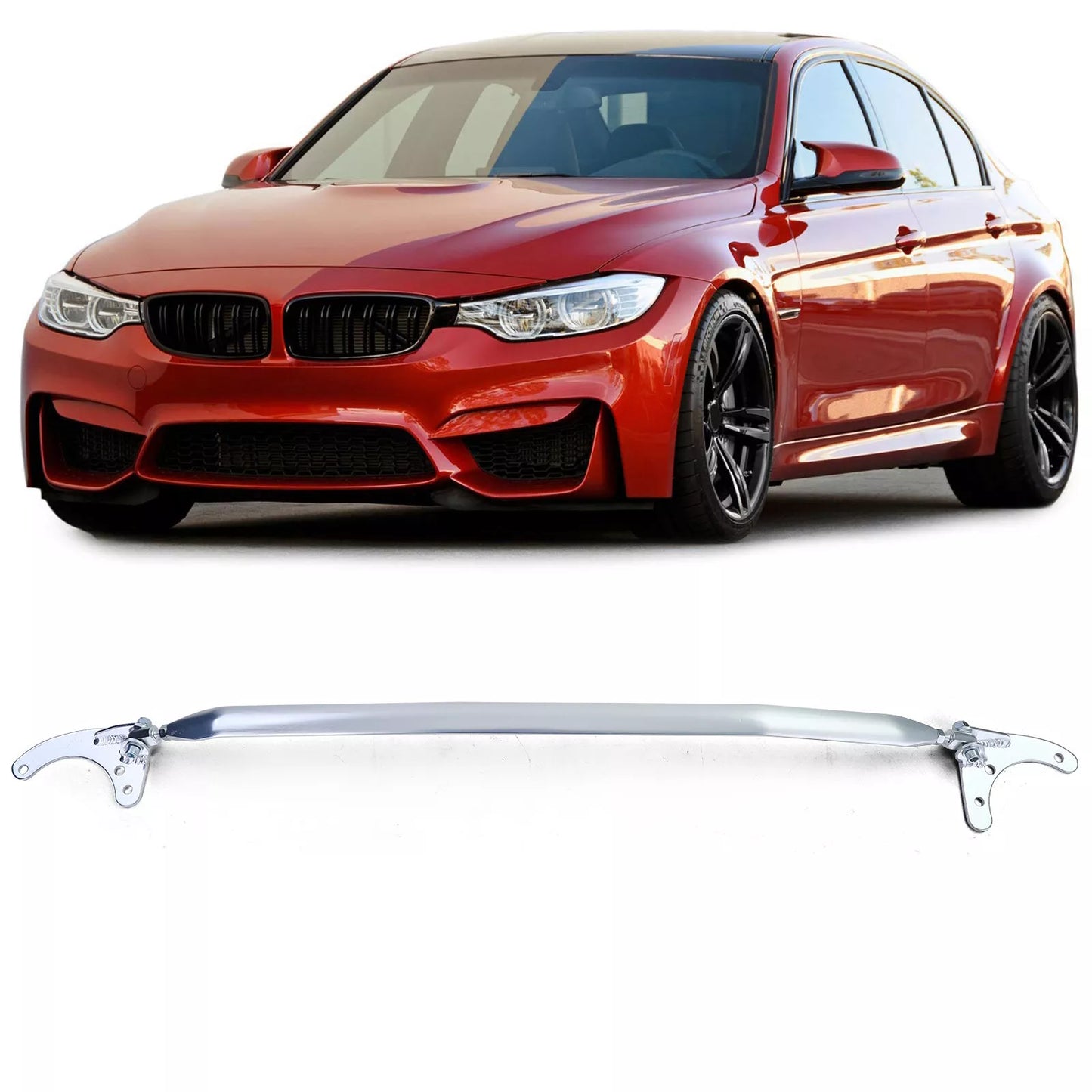 🔥Barra duomi anteriore in alluminio regolabile in 3 pezzi per BMW Serie 3 🔥