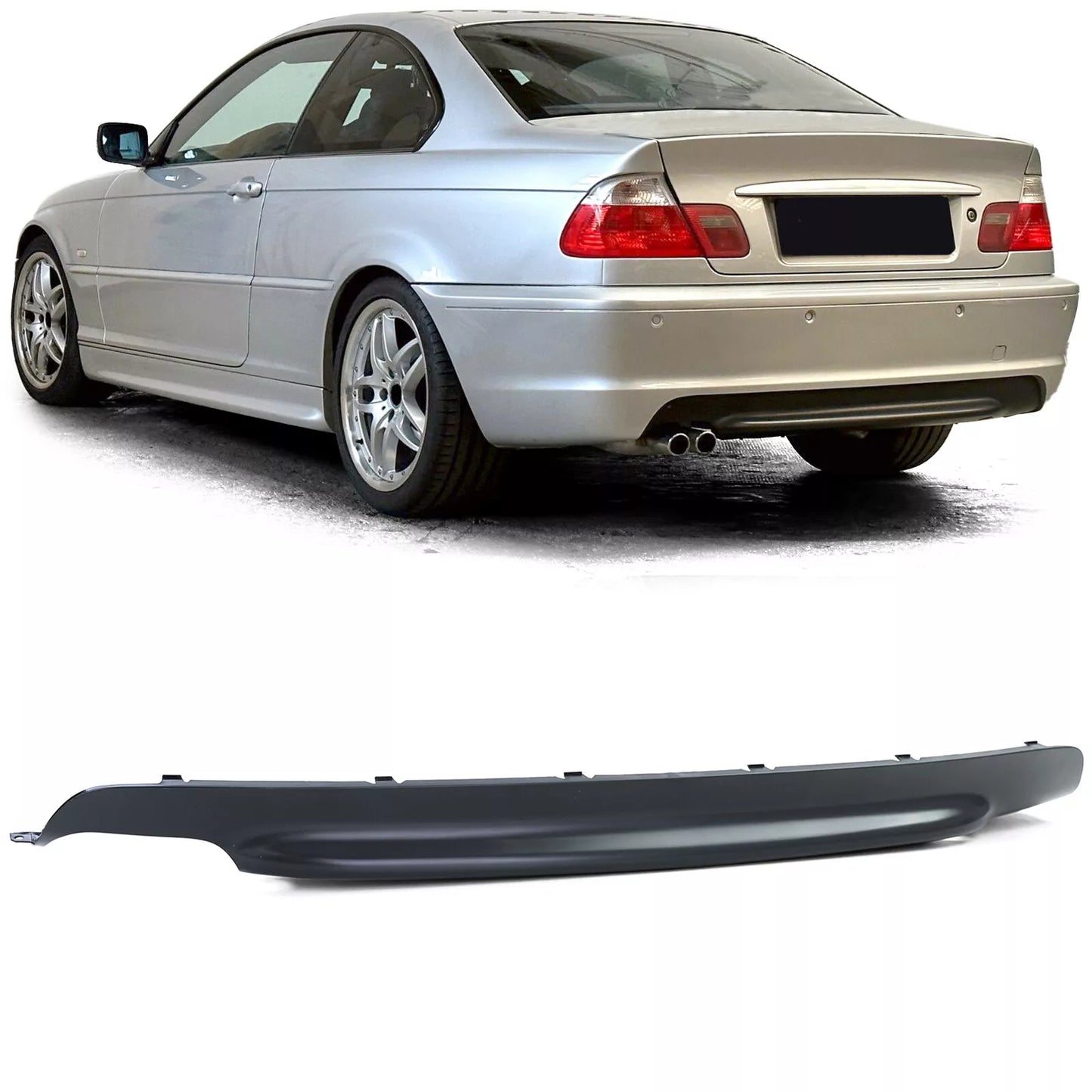 🔥Diffusore posteriore nero perBMW E46Pacchetto M Coupé Cabrio Berlina Touring🔥