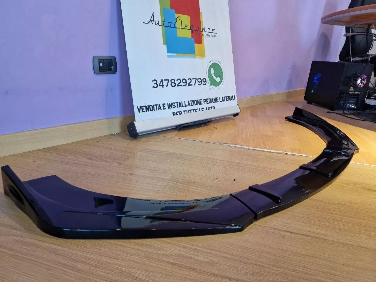 🔥0878 SPLITTER SOTTO PARAURTI ANTERIORE AUDI TT 8J ABS SPORTIVO SPOILER RSTT🔥