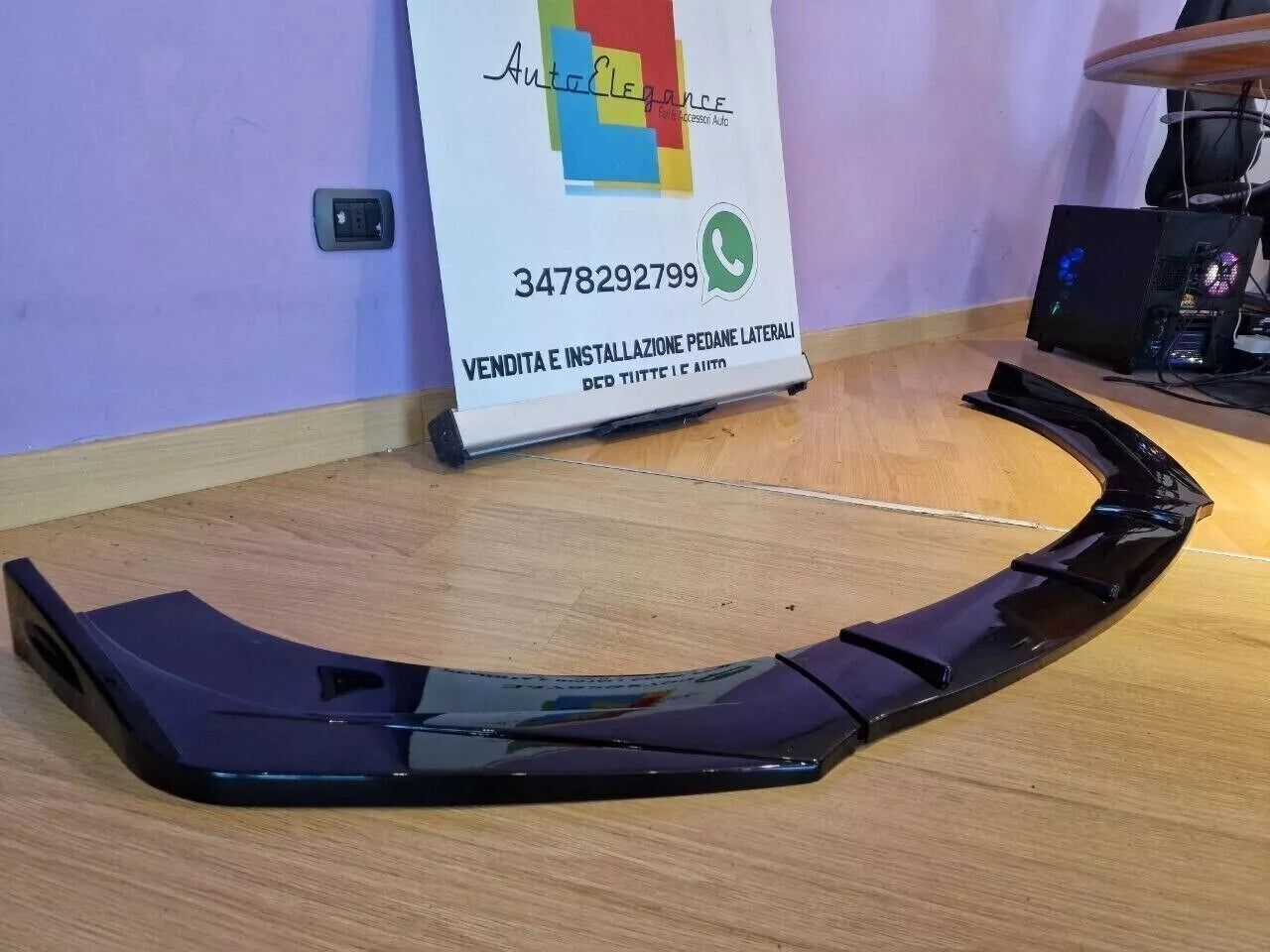 🔥0878 SPLITTER SOTTO PARAURTI ANTERIORE AUDI TT 8J ABS SPORTIVO SPOILER RSTT🔥