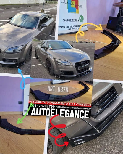 🔥0878 SPLITTER SOTTO PARAURTI ANTERIORE AUDI TT 8J ABS SPORTIVO SPOILER RSTT🔥