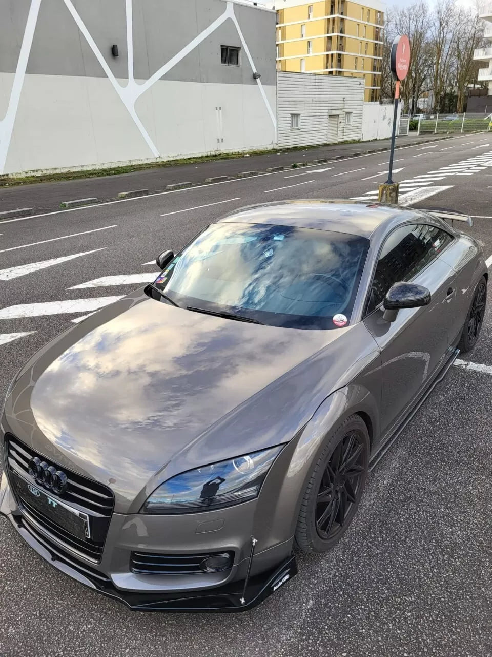 🔥0878 SPLITTER SOTTO PARAURTI ANTERIORE AUDI TT 8J ABS SPORTIVO SPOILER RSTT🔥