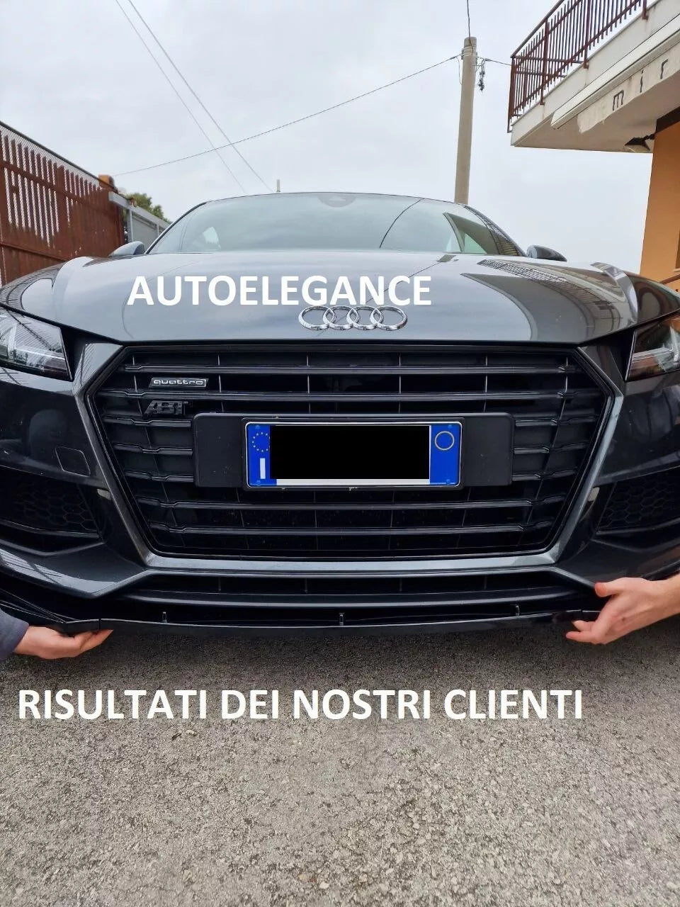 🔥0878 SPLITTER SOTTO PARAURTI ANTERIORE AUDI TT 8J ABS SPORTIVO SPOILER RSTT🔥