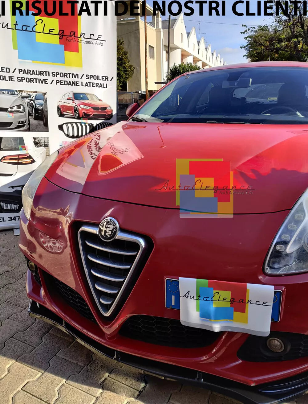 🥀0274 ALFA ROMEO GIULIETTA SPLITTER LIP SPOILER SOTTO PARAURTI ANTERIORE🥀