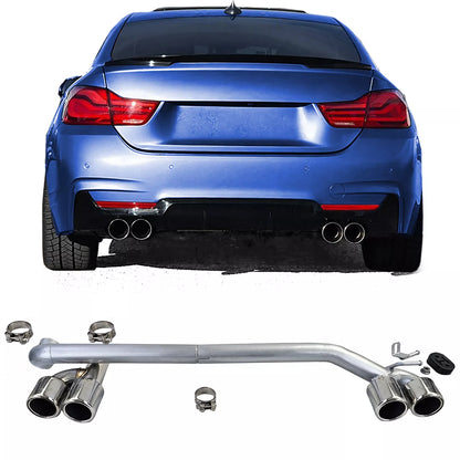🔥Conversione look terminale di scarico duplex a 4 tubi per BMW F32 F33 F36 425 428 430🔥