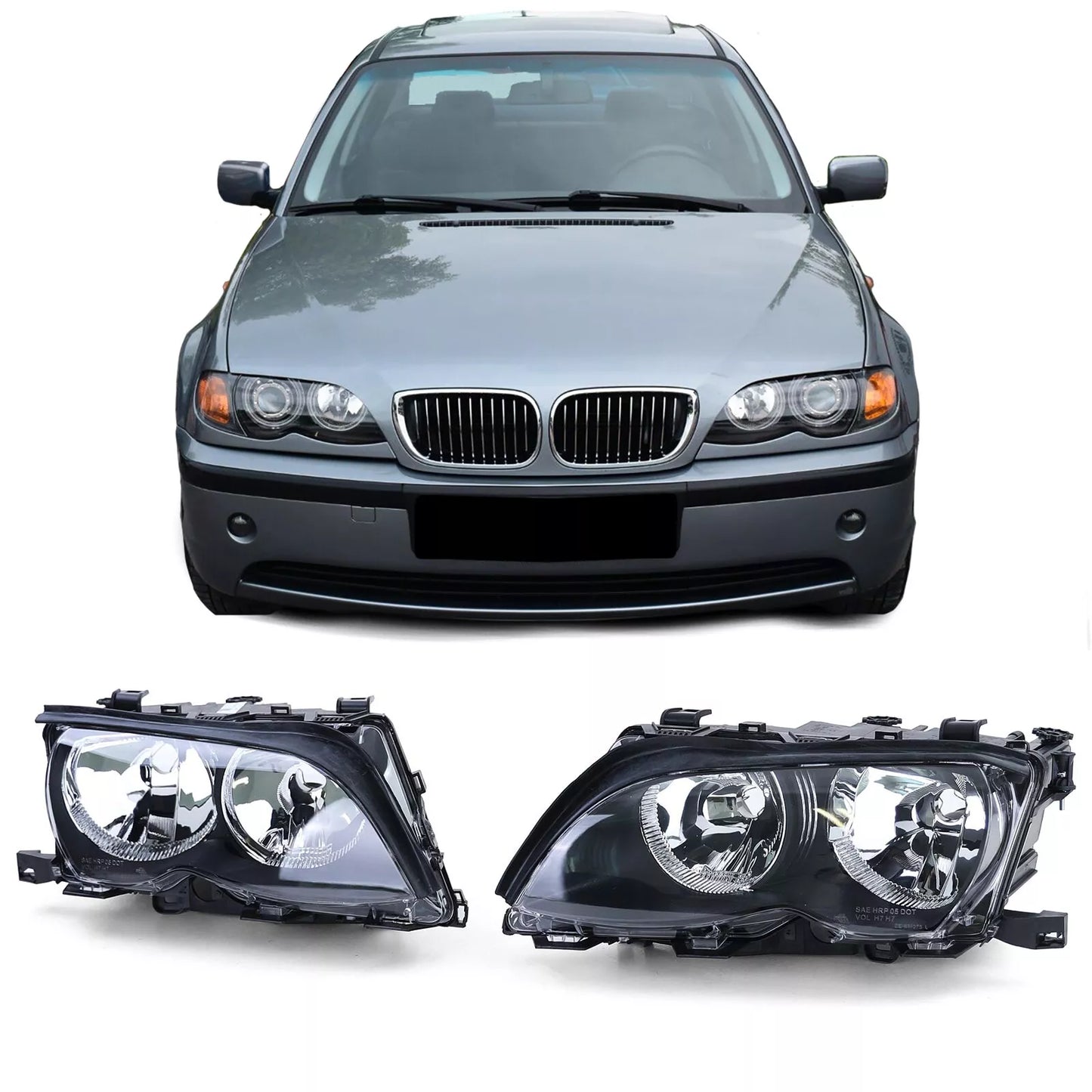 🔥Il set di fari H7 incl. servomotori è adatto alla BMW E46 Limo Touring 01-05🔥