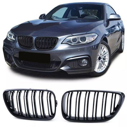 🔥Griglia griglia radiatore sportiva a doppia barra per BMW Serie 2 F22 F23🔥