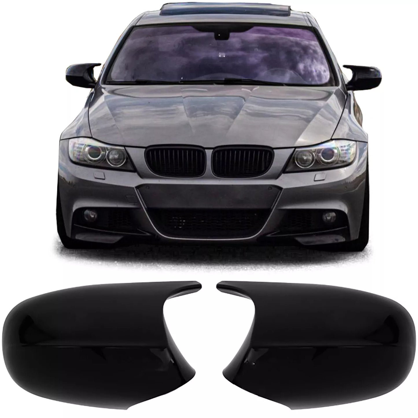 🔥Cappucci specchietti sostitutivi nero lucido per serie 3 BMW E90 E91 E92 E93🔥