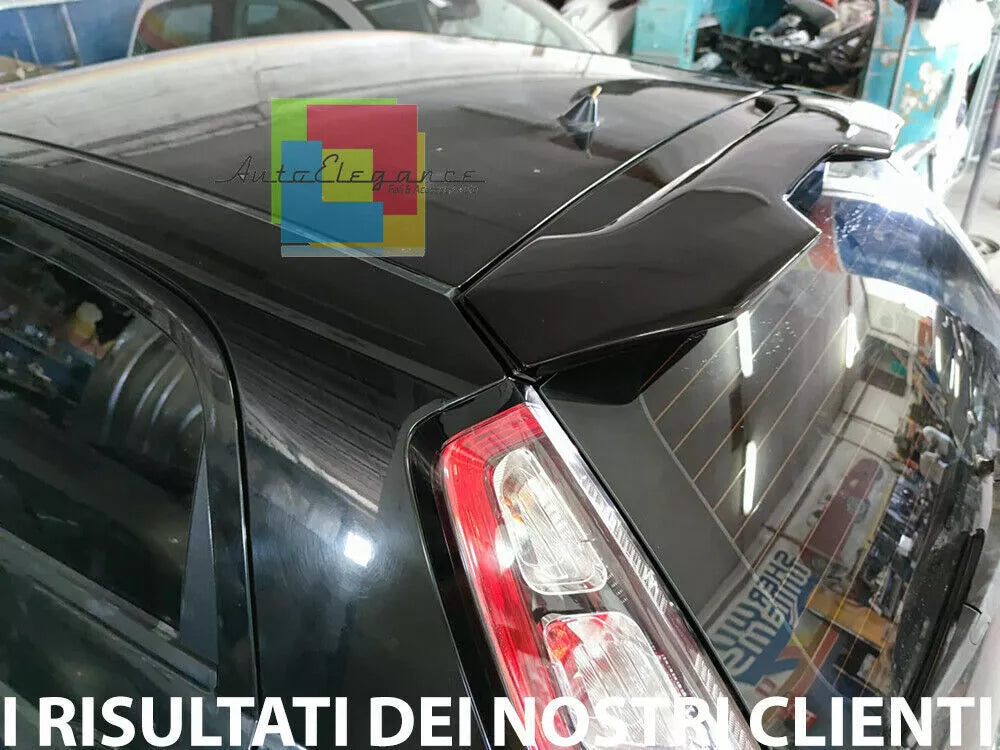 🔥0268 ALETTONE SPORTIVO ADATTO FIAT PUNTO EVO GRANDE PUNTO SPOILER TETTO NERO🔥