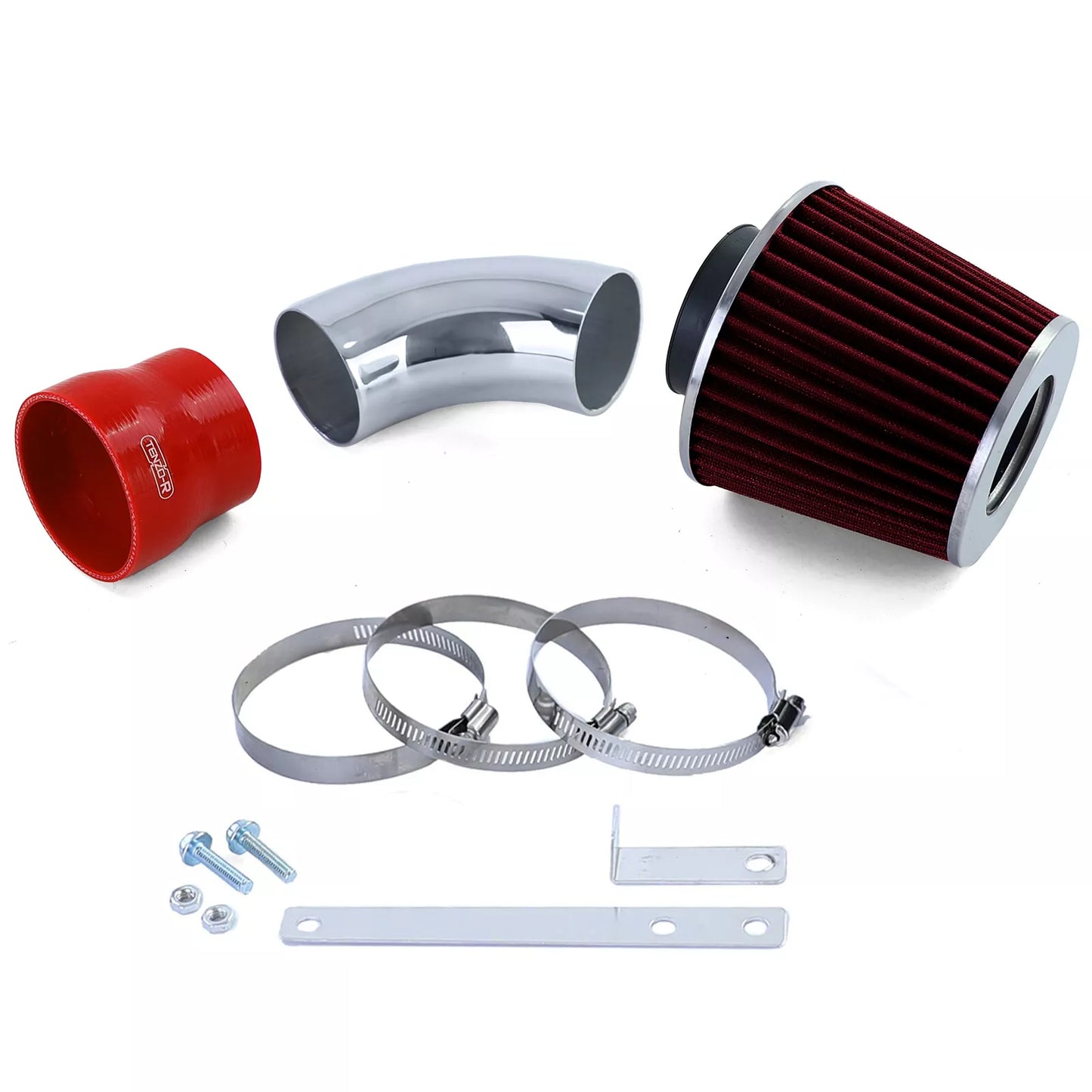🔥Kit aspirazione aria con filtro aria sportivo rosso per BMW Serie 3 E46🔥