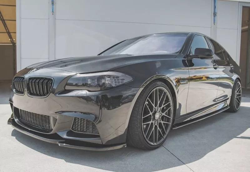 0890⭐SPLITTER SOTTO PARAURTI ANTERIORE BMW SERIE 5 F10 F11  ABS NERO LUCIDO MSP⭐